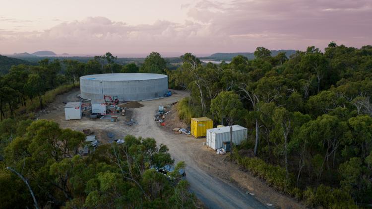 Capricorn Coast's new Emu Park Reservoir south of Yeppoon.